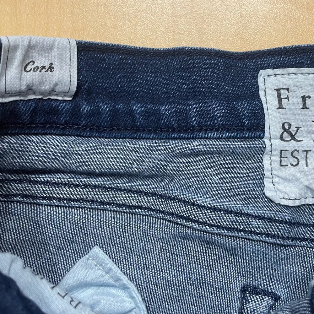 Frank and Eileen Dark Wash Raw Hem Cork Jeans Size 30 - Picture 11 of 12